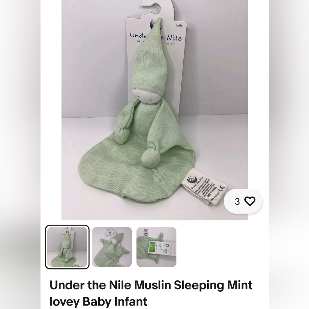 NWT Under The Nile Organic Cotton Doll - Picture 3 of 3